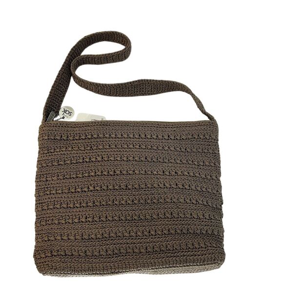 The Sak Handbags - The Sak Women's Taupe Crochet Crossbody Bag with Interior Pocket NWT